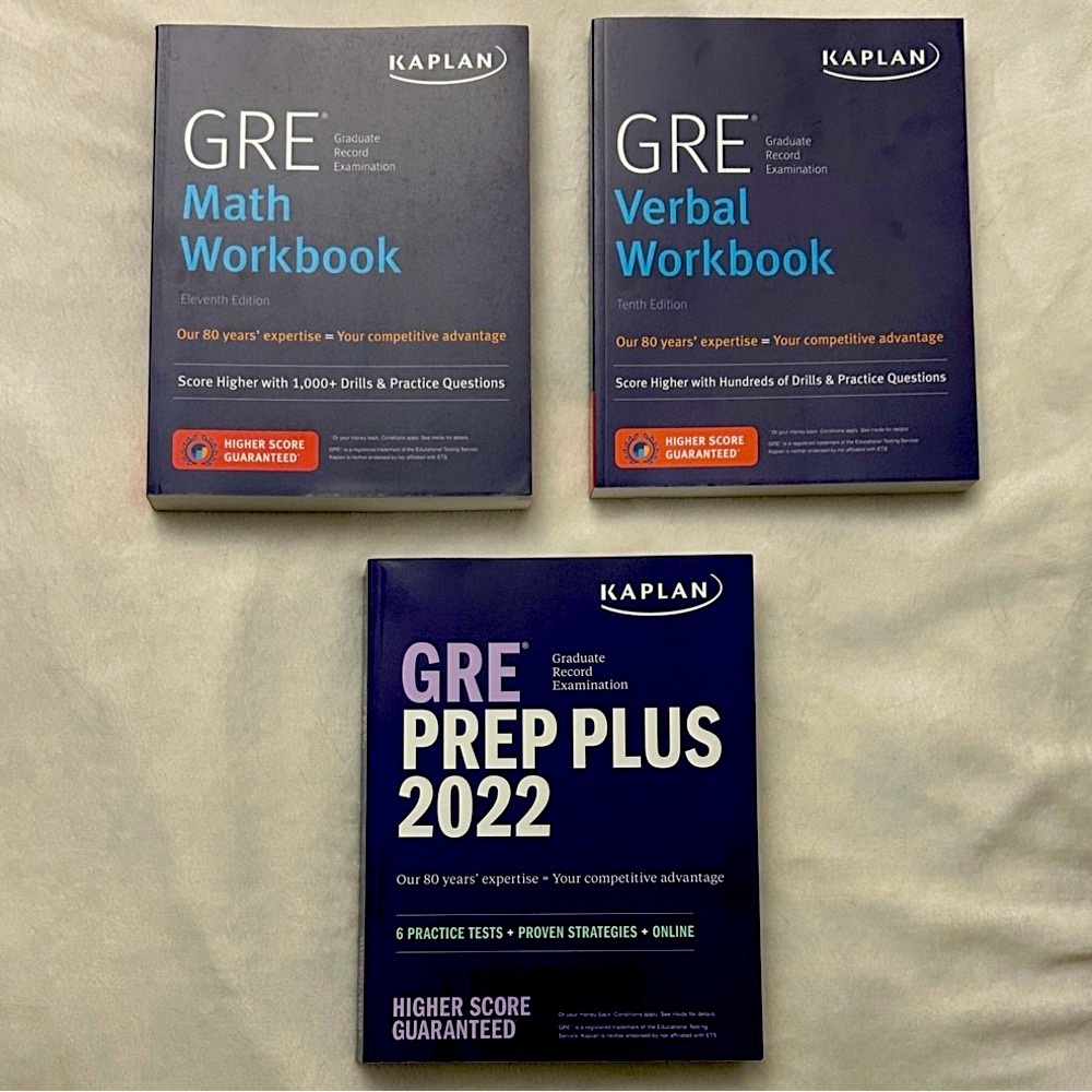 Kaplan GRE Prep Book Bundle